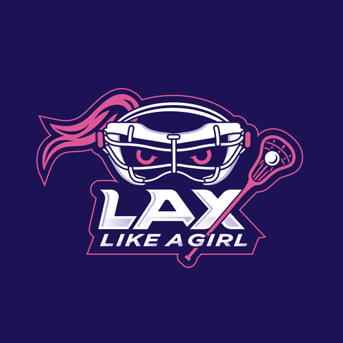 A classic yet fun logo for the fearless, confident, sporty, fun female lacrosse player Design by ies