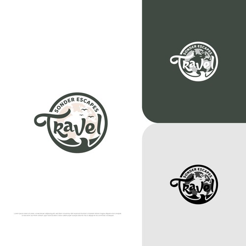 Luxury travel agency logo to appeal to international travelers. Design by AjiCahyaF