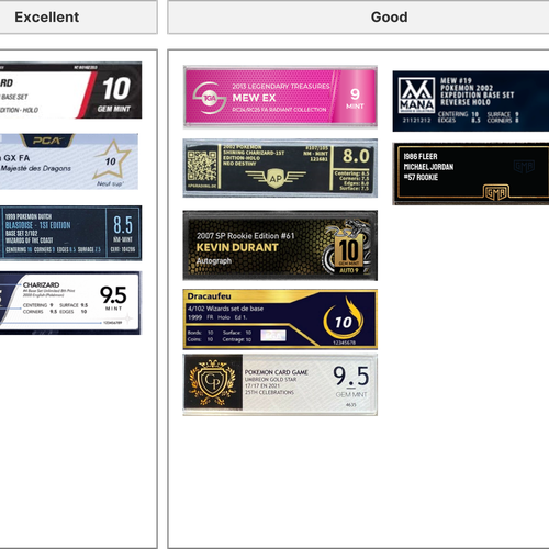 Standard label for trading cards grading company | Product packaging  contest | 99designs