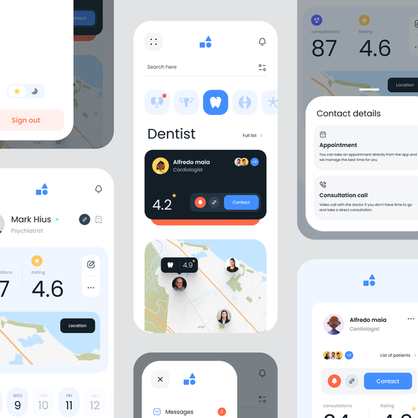Design by badi dsn titled "Health check app"