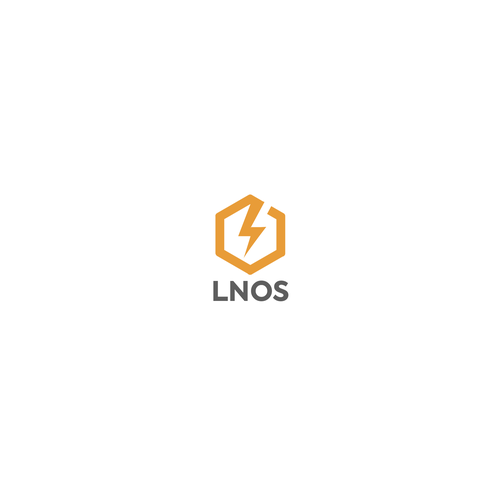 Lightning logo for Blockchain startup (LNOS) Design by King Cozy