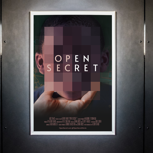 Design a poster for the documentary Open Secret Design by CreamCreative