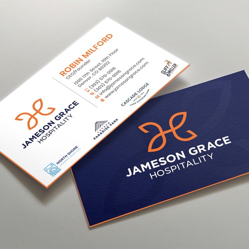 Create a modern and clean business card for a parent company with 4 subsidiaries Design by kaylee CK