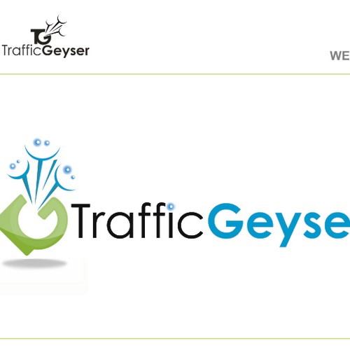 T-R-A-F-F-I-C   g-e-y-s-e-r  Logo Design by Foal