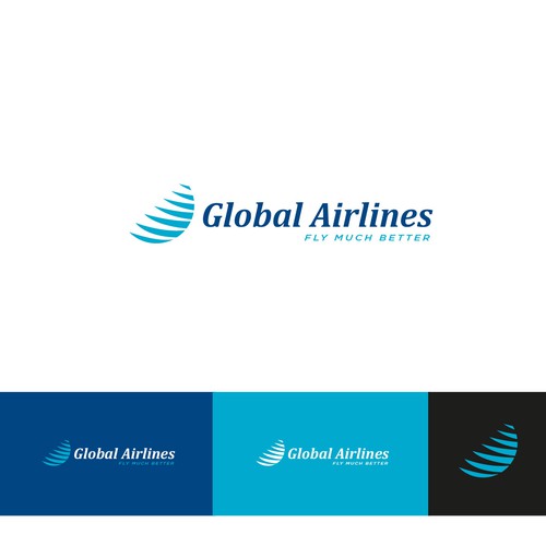 Take off! A Brand New Global Airline logo! Design by rinsku