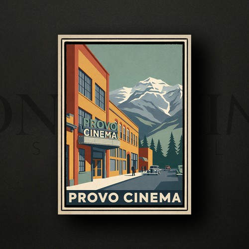 "Provo Cinema  Poster Michael Schwab Style" winning Logo & brand guide