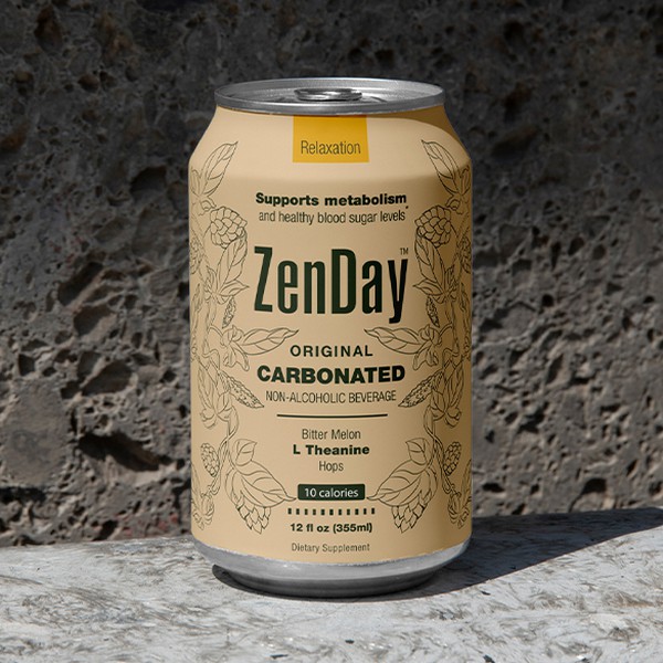 ZenDay – Can Packaging & Brand Identity for Functional Relaxation Beverage