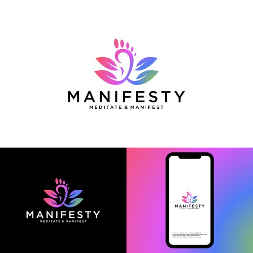 icon & logo for meditation & manifesting app-ontwerp door clarut