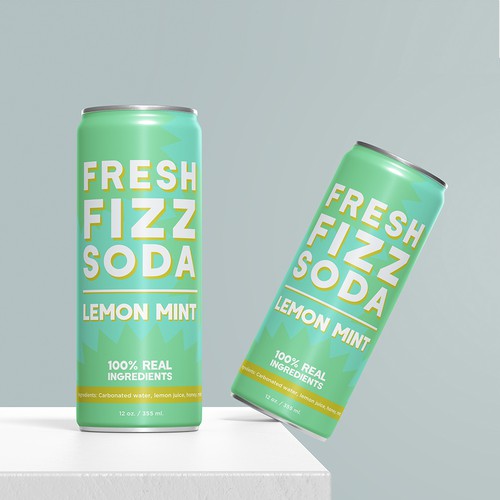 Fresh Fizz Soda Label Design by ceciliave