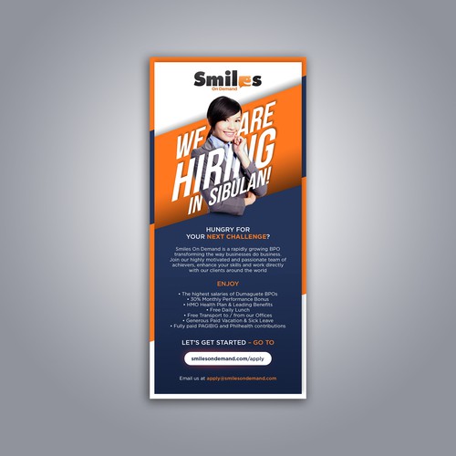 Flyer for Call Center Company - We're Hiring! Design by Ferdi.182