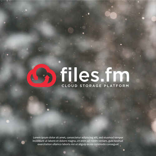 Files.fm logo and brand refresh for cloud storage platform Design by Saber Design