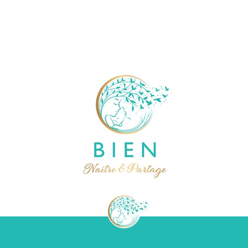 ""Besoin d'un super logo pour le bien être des bébés"" winning Logo design
