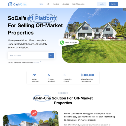 Real Estate Platform Design by NANOVSKYI