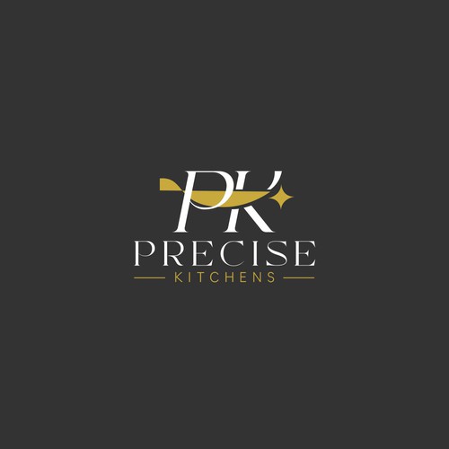 Need  logo for  kitchen cabinet business ,My  name  Precise Kitchens,  colors - dark to light Grey , some Gold, love cla Design by ACZ_designs
