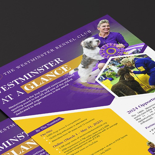 Design a Highlight Sheet for the iconic Westminster Kennel Club Dog Show! Design réalisé par Alphabet ♥