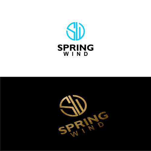 Spring Wind Logo Réalisé par Lemonetea design