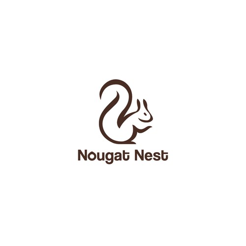 Simple yet elegant Squirrel design Diseño de Greycell design