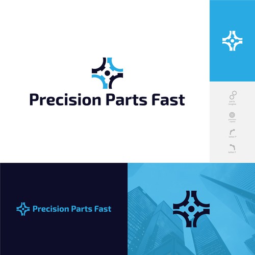 Logo Design for 'Precision Parts Fast' Company-ontwerp door wopras