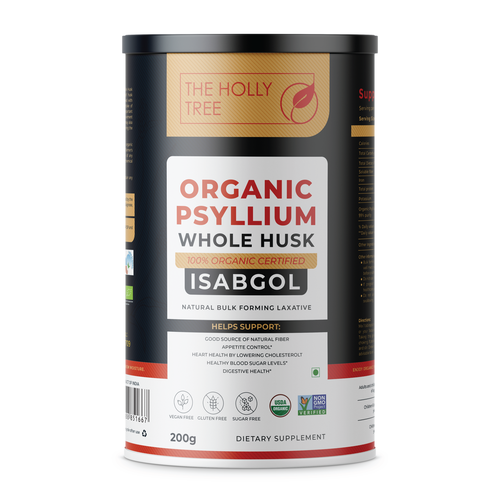 Organic Psyllium Whole Husk Label Design by Sayyed Jamshed