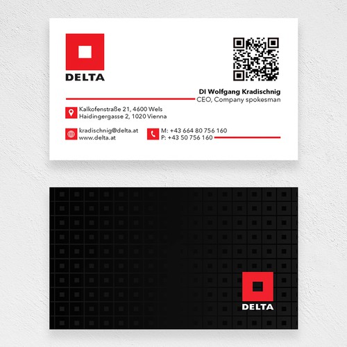 DELTA Business Card Relaunch Design réalisé par PNX Graphics