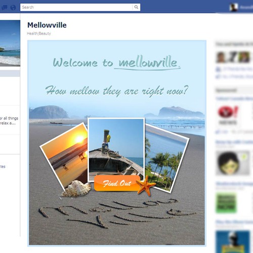 Create Mellowville's Facebook page Diseño de Anandhr139