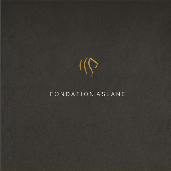 simple minimal lion shape head