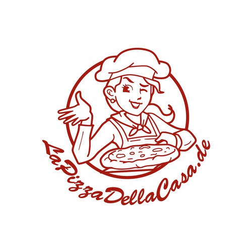 die attraktive Pizzabäckerin Design by brint'X