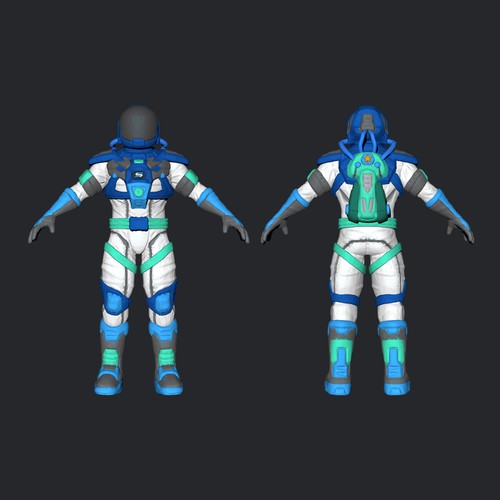 Statellite needs a futuristic low poly astronaut brand mascot! Ontwerp door Atchie
