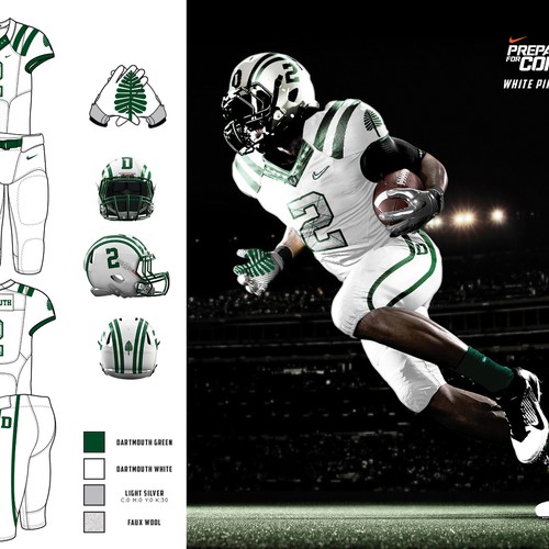 Diseño de Design Dartmouth College's Future Football Uniforms de Fooser