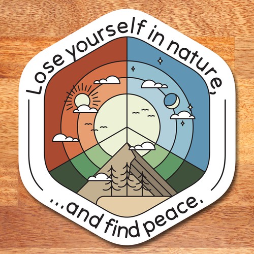 Design A Sticker That Embraces The Season and Promotes Peace Design by martinhpurba