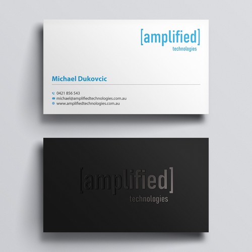 Tech company business card design Design by Rskylight