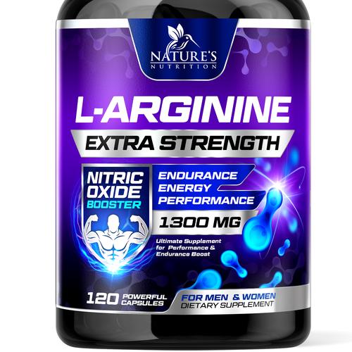 Powerful L-Arginine Capsules Design Needed for Nature's Nutrition Design by rembrandtjurin