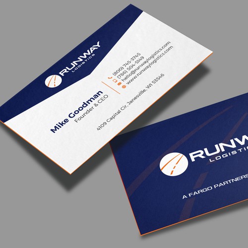 Design di Runway Logistics Business Card di Muaz™