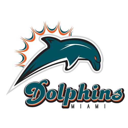 Design 99designs community contest: Help the Miami Dolphins NFL team re-design its logo! por Voxel Labs