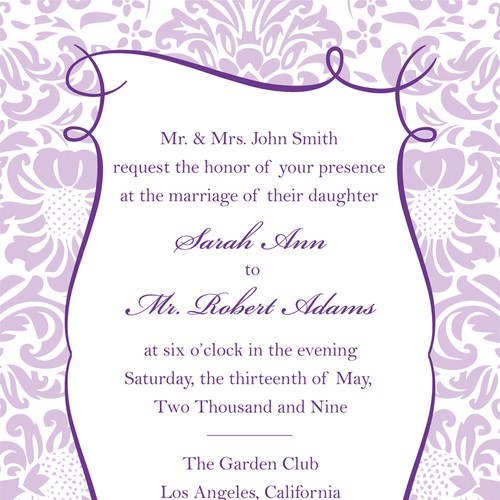 Letterpress Wedding Invitations Design por designererica