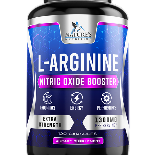 Design Powerful L-Arginine Capsules Design Needed for Nature's Nutrition por ZAKIGRAPH ®