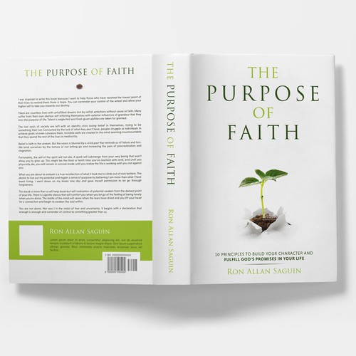 Cover for the book of the decade on faith and purpose Design by Annia.