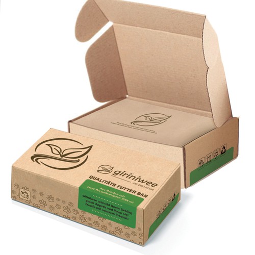 Verpackungsdesign für einen Futter Bar Karton Design by Lena Diser