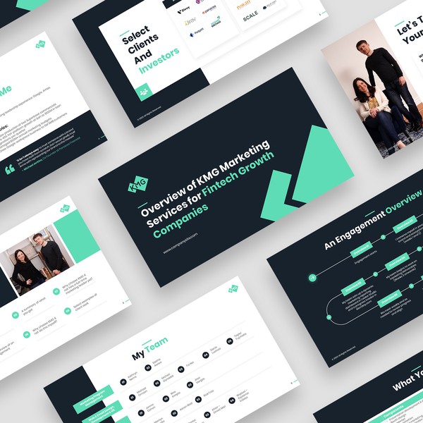 Design by obicatlia titled "Pitch deck for a marketing services consultancy"