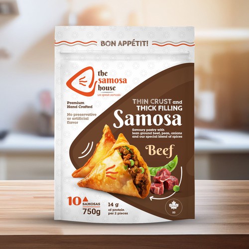 Packaging Designs for Frozen Samosa Packs Design by Darka V