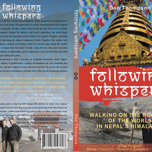 Design an exotic,  Nepal-themed travel book cover  Design by luculu