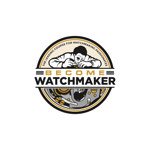 need a logo that attract watchmaking passionate to learn how to become watchmaker Design by CHICO_08