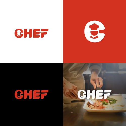 "CHEF": Food & Cooking Social Media Logo Design by honeyjar