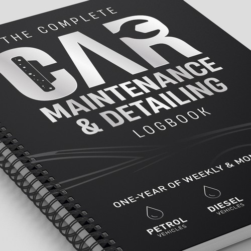 "The Complete Car Maintenance & Detailing Logbook" winning Book cover