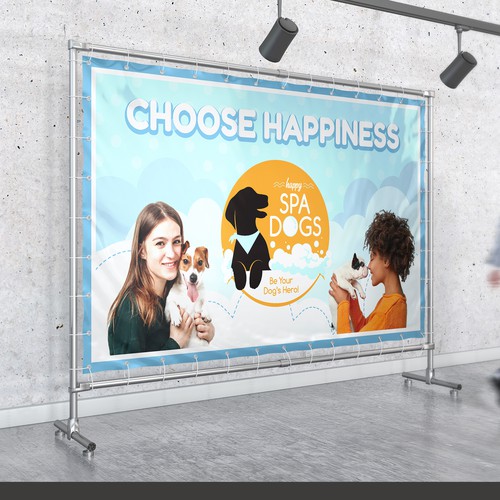 Choose Happiness Banner Design Réalisé par KusumChauhan