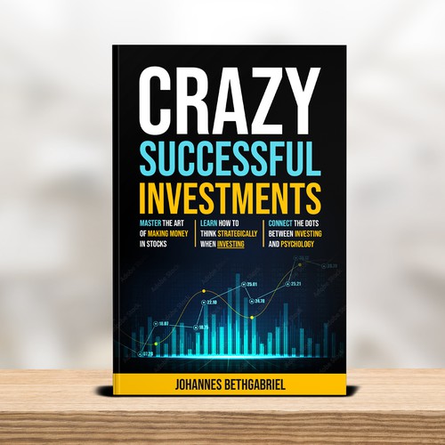 Powerful Book Cover for an Investing book that helps to Build Wealth in the Stock Market Design by T.Primada