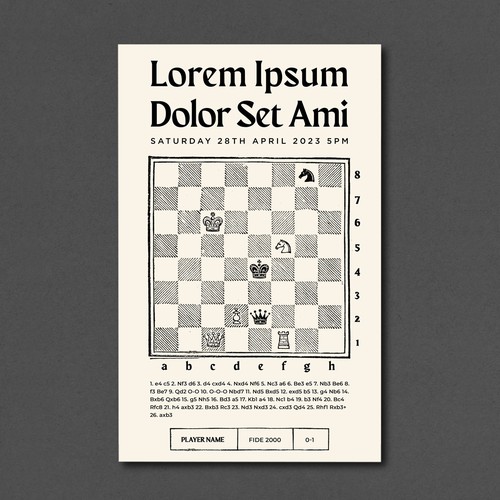 Design Chess poster theme por Gaile Caceres