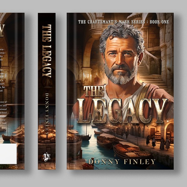 Diseño de Andromeda Jr titulado "The Legacy Book Cover "