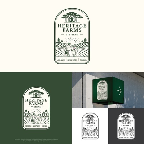 "Heritage Farms Vietnam" winning Product packaging