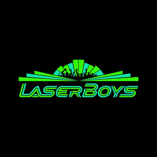 Upbeat logo design for laser-show hire/design company Design by 31Candles!